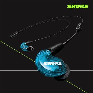 [SHURE] 슈어 SE215SPE + BT2 (블루) 무선 블루투스 이어폰 / 최대 10시간재생