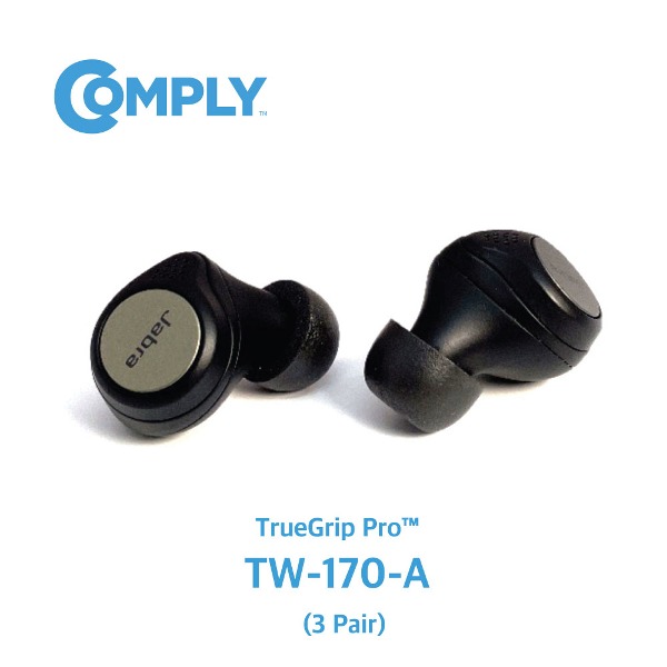 [COMPLY] 컴플라이 폼팁 TrueGrip Pro™ 트루그립 프로 이어팁 TW-170-A (Jabra 자브라 65t, 75t 호환 / 3 pair)