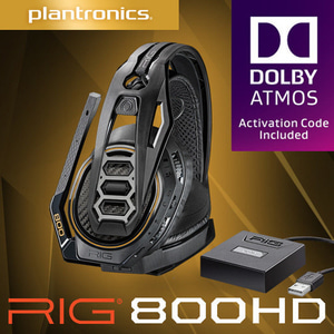 [Plantronics] 플랜트로닉스 RIG800HD 리그800HD 돌비 애트모스 무선 게이밍 헤드셋 / 10%할인 / 배틀그라운드 추천 / 정품