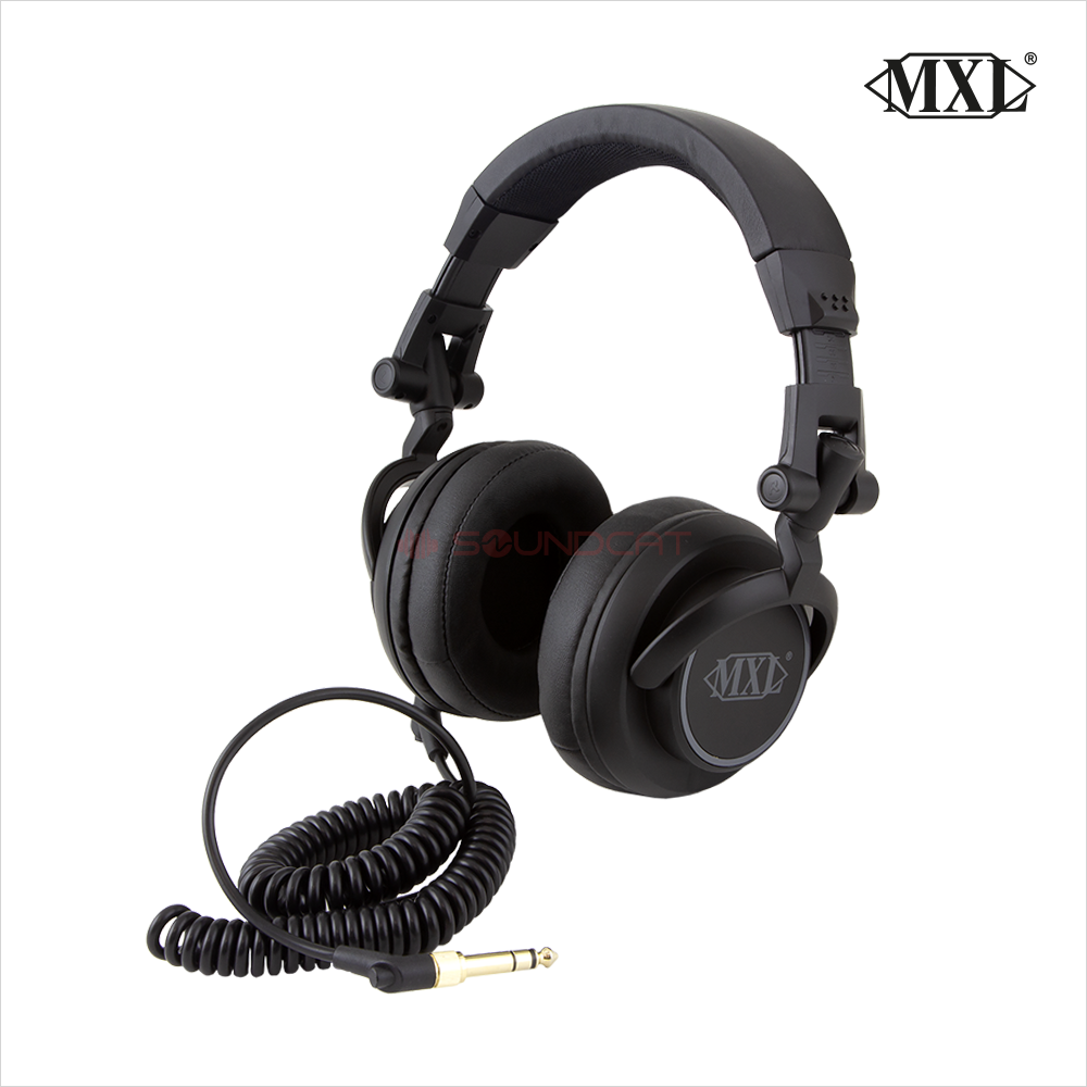 MXL HX9 스튜디오 모니터 헤드폰 접이식 밀폐형 유선 헤드셋